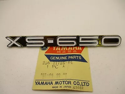 Vintage Yamaha XS1 XS2 650 NOS OEM Side Cover Gold Emblem # 256-21786-01 XS 1 2 • $54.95