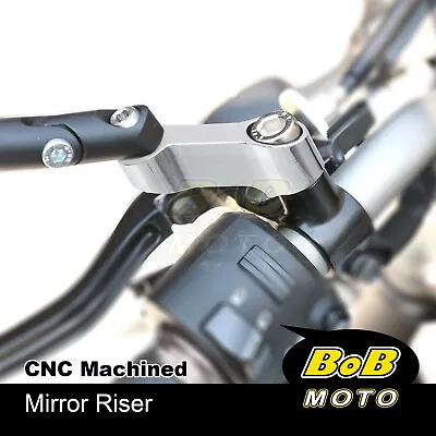 Chrome Mirror Mount Extenders For Yamaha Vmax 1700 VMX1700 09 10 11 12 13 14 • $20.08