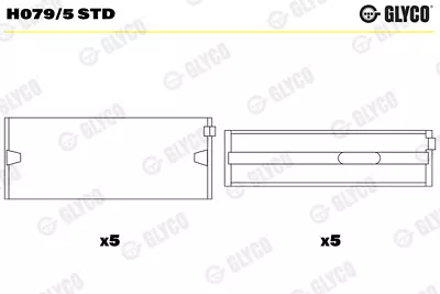 Main Bearing Fits VW BEETLE 1Y7 5C 1.6D 1.9D 2.0D 01 To 11 Glyco 038105561A New • $82.78