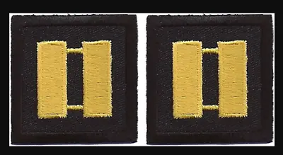 Pair Of Captain Rank Army Shirt Collar Patch Insignia Dress Uniform • $4.99