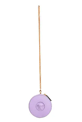 Versace Women's Leather Round Lilac Gold Chain Strap Mini Shoulder Bag • $599.48