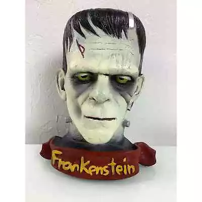 VTG 1996 Frankenstein Bust Wall Mount  Boris Karloff Prop Illusive Comcepts EUC  • $100