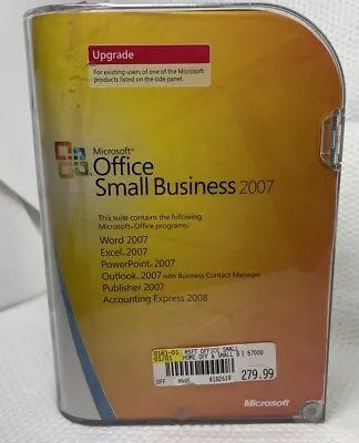 Microsoft Office SmallBusiness 2007 Upgrade Word Excel PowerPoint Outlook • $57.88