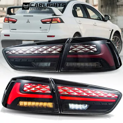 $279.99 • Buy VLAND LED Tail Lights For 2008-2017 Mitsubishi Lancer & EVO X W/ Startup Dynamic