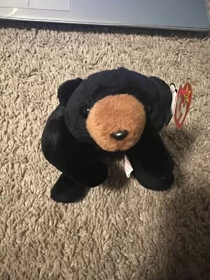 Blackie Bear Beanie Baby 94 Original Star Tag PVC Pellets Style 4011 Retired • $109.99