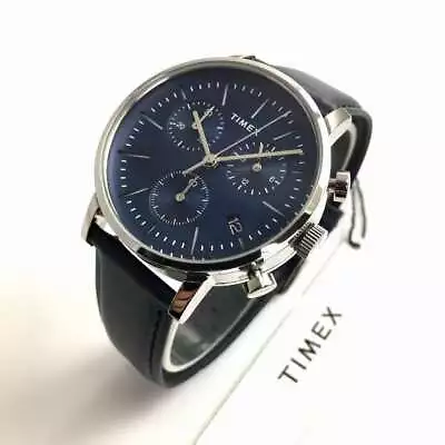 Men's Timex Midtown Chronograph Blue Dial Watch TW2V36800 • $111.24