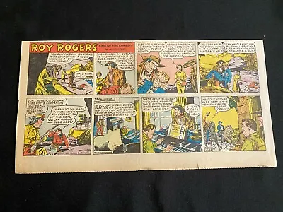 #03a ROY ROGERS By Mike Arens Sunday Third Page Comic Strip January 30 1955 • $1.99