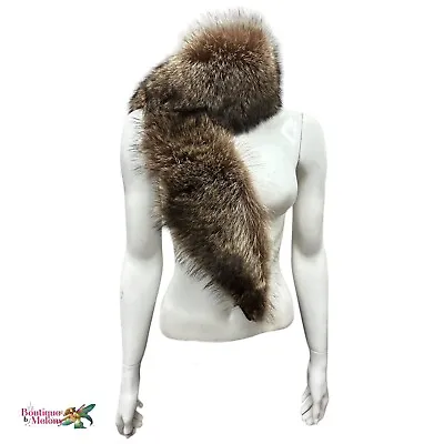 Handmade Women's Real Fox Fur Ombre Neck Warmer Scarf Winter Warm Neckerchief • $37.50