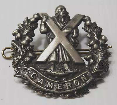 Original Cameron Highlander's Officer's Badge - Silver? • £23.74