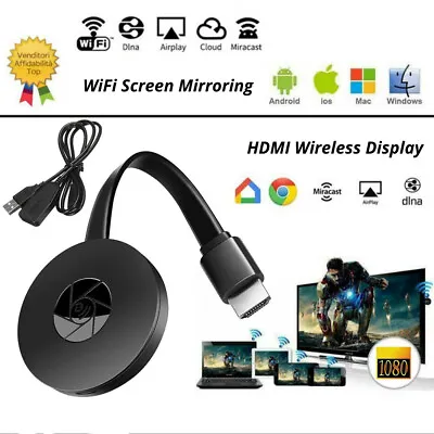 HDMI WiFi Mobile Phone Screen Projector Video Media TV Display Receiver • $13.88