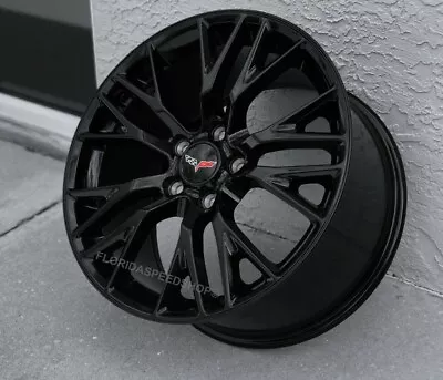 New C7 Z06 Style Gloss Black Corvette Wheels FITS: 2005-2013 C6  18X8.5/19X10  • $1145