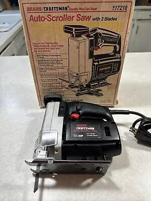 WOW Vintage Craftsman Auto Scroller Saw 1/4HP Mod. 315.172100 Stroke 3/4”  W Box • $44.99