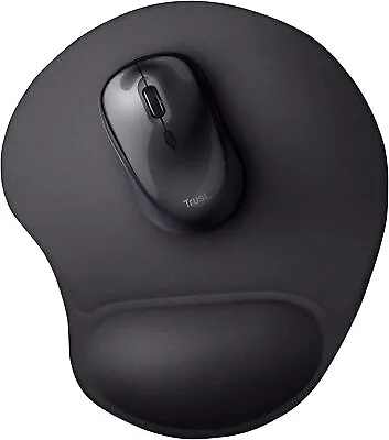 £6 • Buy Trust 16977 BigFoot Gel Mouse Mat Wrist Support For Computer Laptop Black