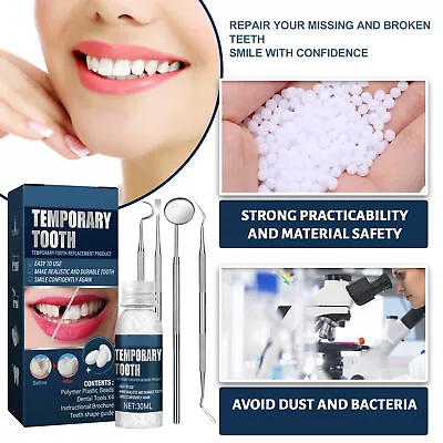 Tooth Filling Thermal Beads 30ml Glue Angle Probe Tooth Repair Beads Teeth • $16.34