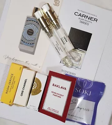 NICHE Fragrance Perfume Samples Memo Madurai Carner Tardes BDK Gris Charnel ELDO • $32