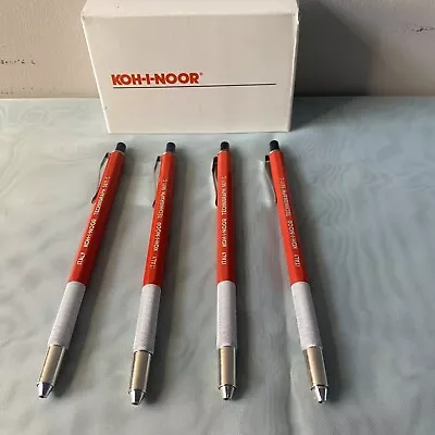 Lot Of 4 Vintage KOH-I-NOOR  RED Technigraph 5611/c Mechanical Lead Pencil • $29.99