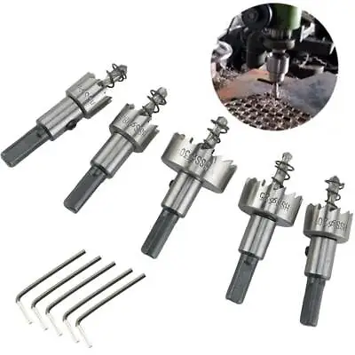 £3.19 • Buy 5x Hole Saw Tooth HSS Stainless Steel Drill Bit Set Cutter Tool For Metal Wood