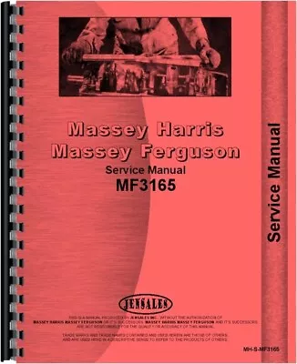 Massey Ferguson 3165 Tractor Service Repair Manual Industrial • $69.99