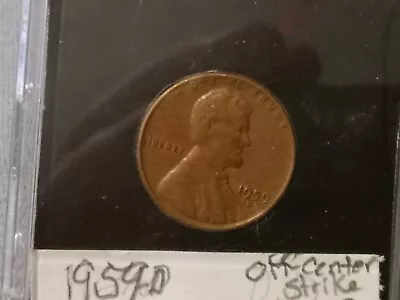 1959 -D 1c Us Coin Lincoln Cent Error Wheat On Reverse Mule Cent • $450