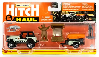 2022 Matchbox Hitch & Haul #7 MBX Off-Road | Jeep 4x4 | NATIONAL PARKS | LT BEAR • $11.99