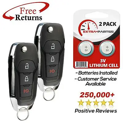 2 For 2015 2016 2017 2018 2019 Ford F-150 F-250 350 Keyless Remote Flip Key Fob • $24.89