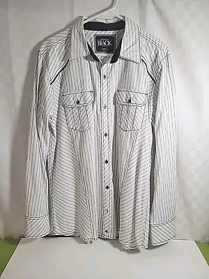 Buckle Black Label No.48 Slim Fit  Button Shirt Embroidered Western Mens Shirt L • $10.25