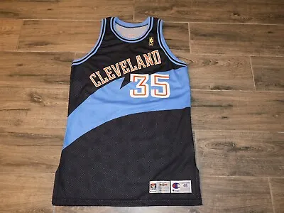 Danny Ferry Cleveland Cavaliers NBA Basketball Jersey Champion Sewn Game Used 48 • $840