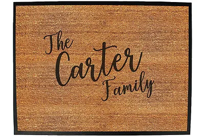 £13.95 • Buy Funny Doormat Novelty Door Mat Birthday Home Office - The Family Carter