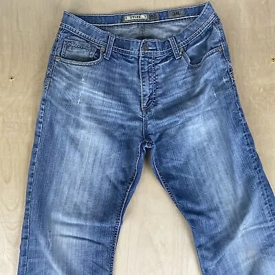 BKE Tyler Mens 34L Light Wash Distressed Jeans  • $40