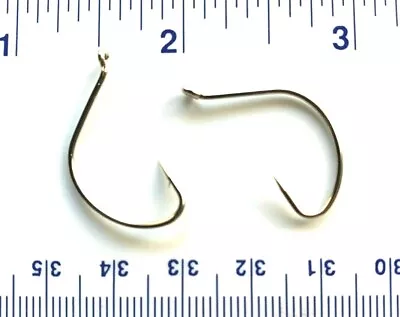 1000 GT 2X Nickel Wide Gap Hollow Point Kahle Fish Hooks Size 6 - Kahle Hooks • $39.99