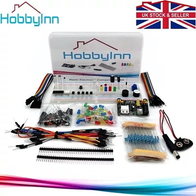£10.49 • Buy Basic Electronics Starter Kit MB102 Compatible For Arduino UNO R3 Raspberry Pi 