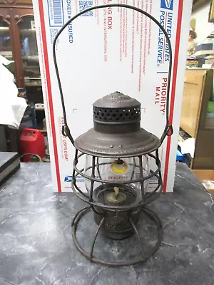 Pat 1897-09 Adams Westlake Chicago B&O RR Dietz Clear Globe Railroad Lantern • $60.06