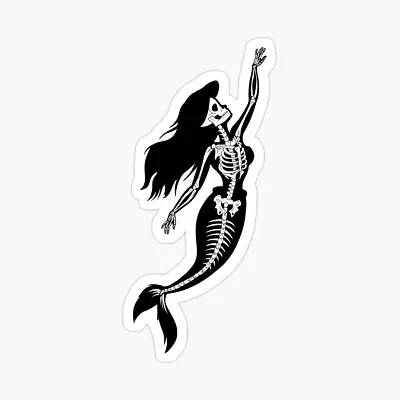 X-ray Mermaid Princess Sticker Decal Vinyl For Car Truck Sticker 5 Inch • $7