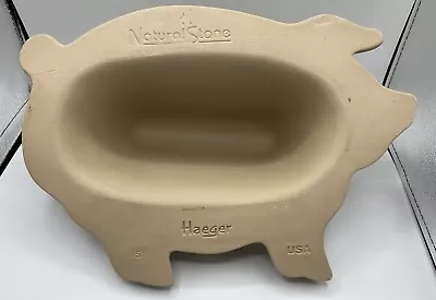 Haeger Natural Stone Pig-Shaped Microwave Oven Bacon Cooker • $15