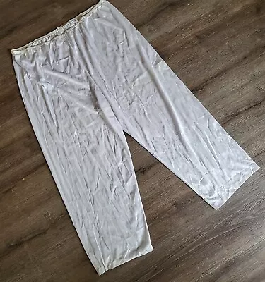 As Is Vintage Nylon Long Bloomers Slip Pants Pettipants XL • $14.99