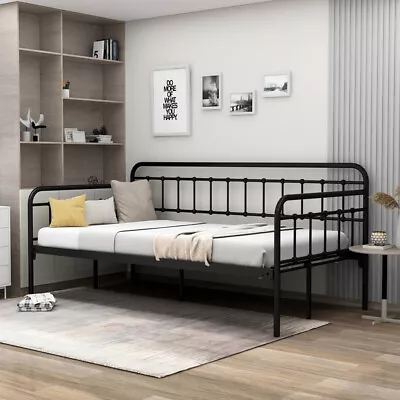  Metal Daybed Frame With Storage - No Box Spring Sofa Bed For Living Room  • $151.37