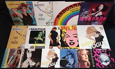 Madonna - 12  Vinyl Maxi Singles Bundle Of 9 Imports + 7  Vinyl Extras • $320