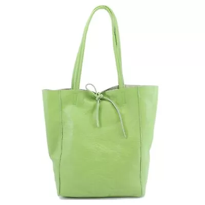 Ladies Soft Italian Real Leather Shopper Tote Bag Women Girls Shoulder Bag • £33.83