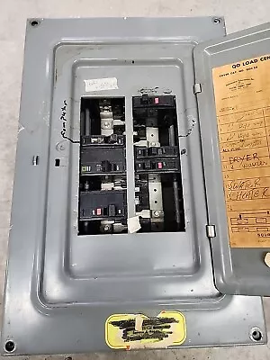 Square D 125 3 Phase 4 Wire Main Lug Qo Panel W/ Cover & Breakers • $250