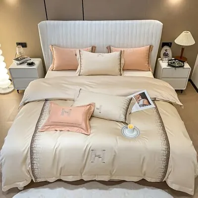 2023 Luxury Bedding Set 1000TC Egyptian Cotton Duvet Cover Set • £239.98