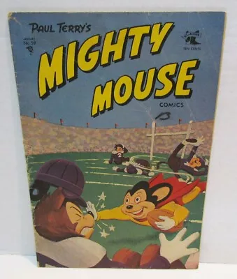 Paul Terry's Mighty Mouse Comics #59 St. John Comic Book 1955 Cover Tear • $11.99
