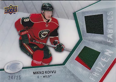 08-09 UD Ice Mikko Koivu /25 Jersey PATCH Frozen Fabrics Patches • $24.29