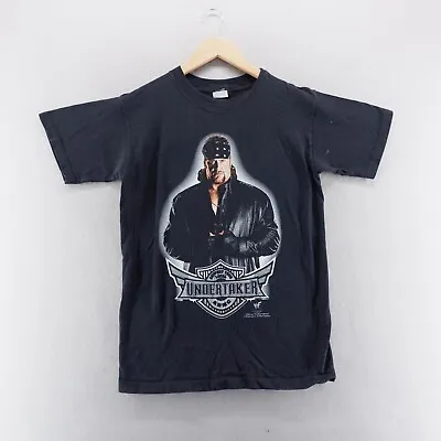 Vintage The Undertaker T Shirt Small Black 2000 WWF WWE Wrestling • £59.99