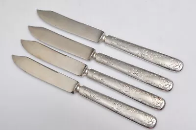 Set Of 4 Silver Plate Knifes Knives  1835 R. Wallace Butter Spread Luncheon • $14.99