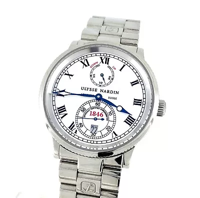 Ulysse Nardin Marine Chronometer 263-22 Automatic Steel Date 38MM Men’s Watch • $2995