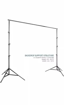 Background Muslin Backdrop Support System Photo/Video Studio Kit • $30