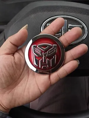 3D Metal Chrome Transformers Autobot Deception Car Badge Emblem Decal Sticker • $8.90