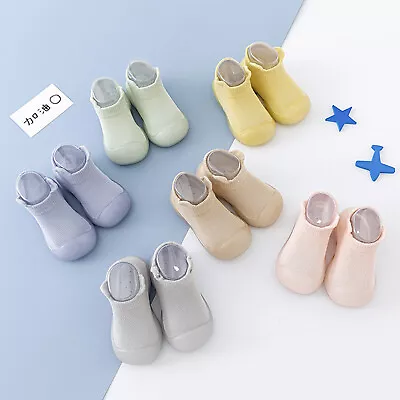 Toddler Kids Infant Newborn Baby Boys Girls Shoes Solid Ruffled Soft Soles • $20.25