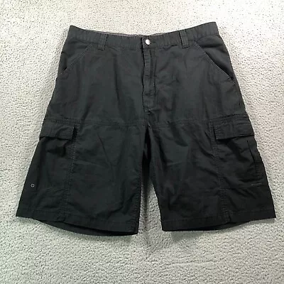 VTG OP Ocean Pacific Shorts 38 Black Cargo Ripstop Long Board Outdoor Y2k Skater • $18.88