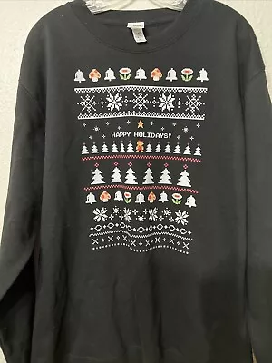 Men's Nintendo Ugly Mario Holiday Ugly Sweater Sweatshirt Independent Trading • $22.99